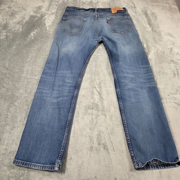 Levis 569 Jeans Mens 31X30 Blue Loose Straight Medium Wash Denim Preppy Workwear - Picture 5 of 12